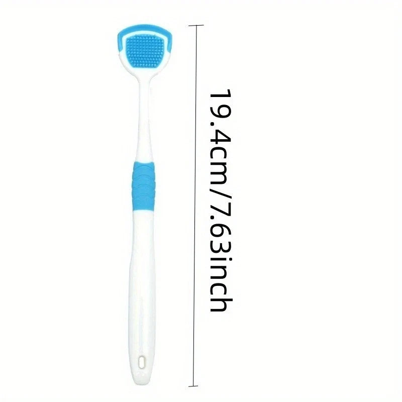 Dual-Sided Silicone Tongue Cleaner – Portable, Odor-Free Scraper