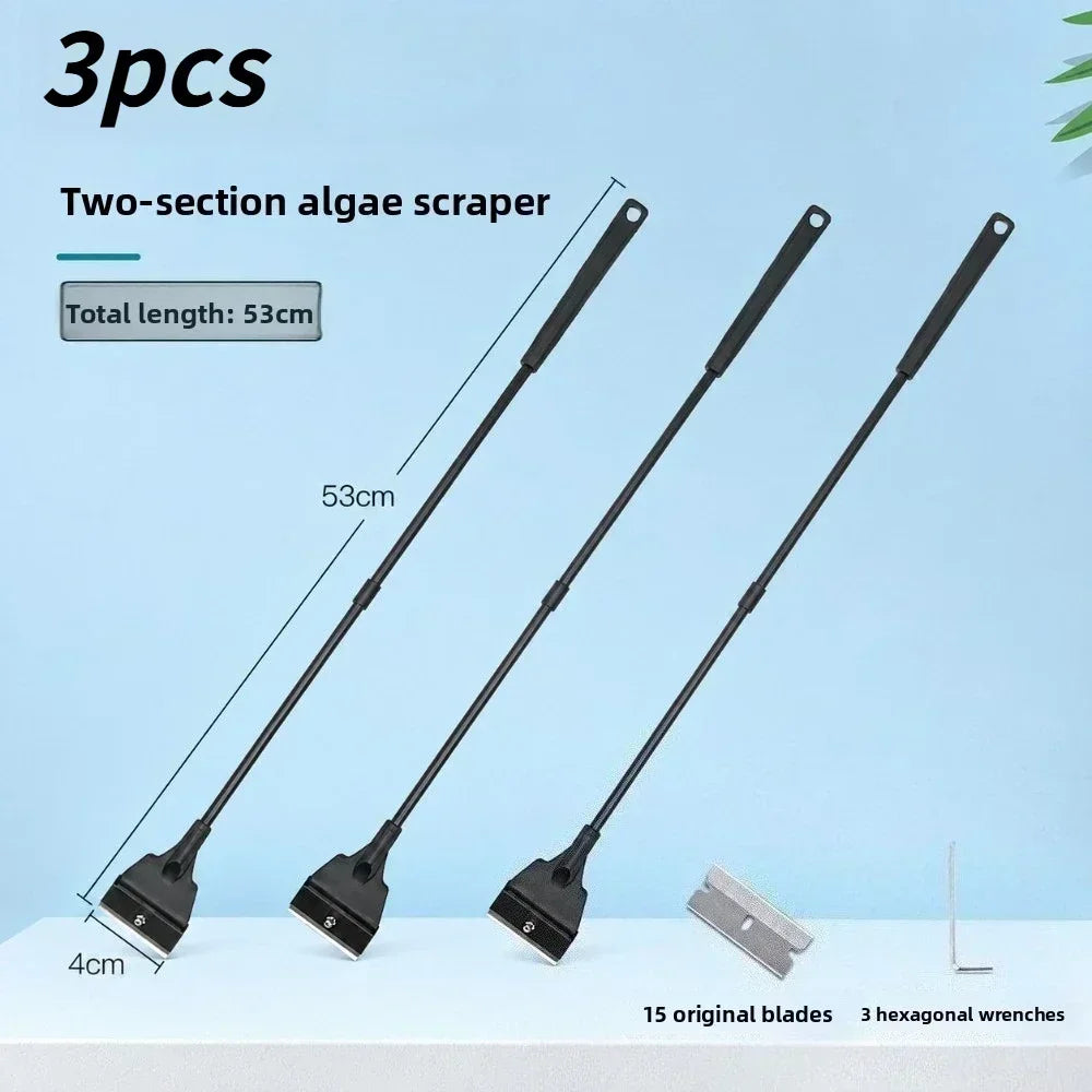 Wide Head Aquarium Algae Scraper & Sand Leveling Blade Tool