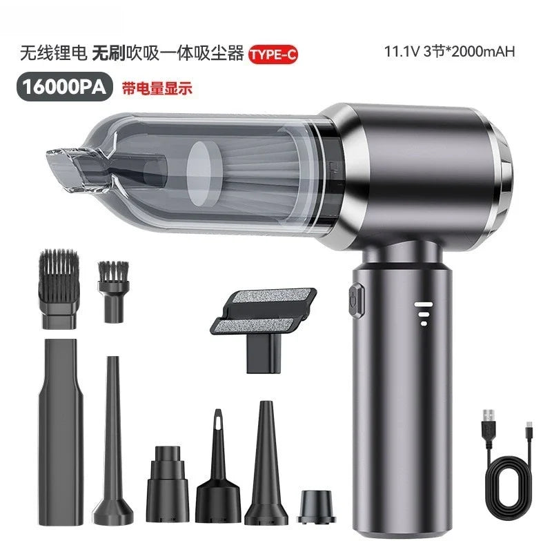DUTRIEUX 60W Brushless Handheld Dust Blower & Mini Vacuum