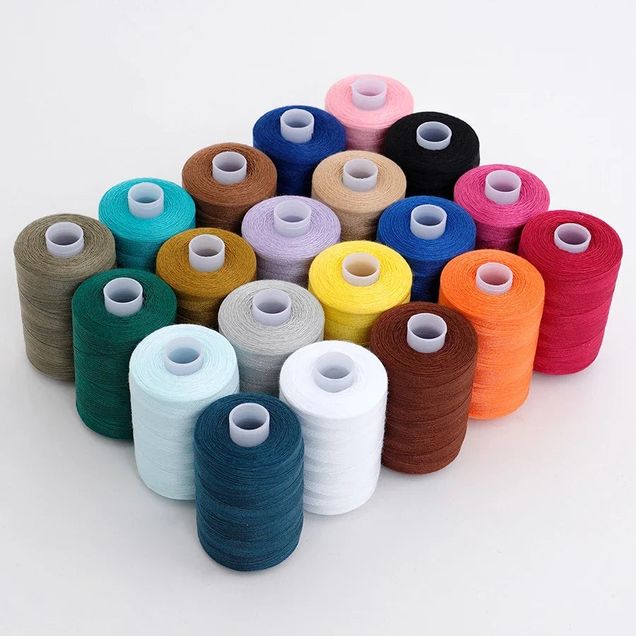 20-Piece Polyester Sewing Thread Kit – 1000 Yards Each