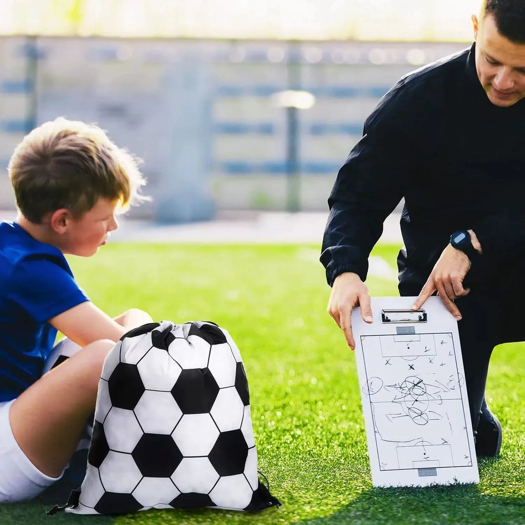 10-Pack Kids Football Drawstring Party Favor Bags | Gift Bags