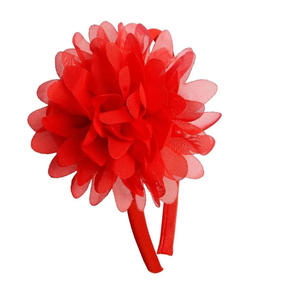 Big Flower Girls Headband – Multi-Layer Princess Hairband