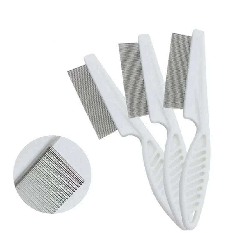 Pet Flea Comb Stainless Steel Dense Tooth for Cats & Dogs
