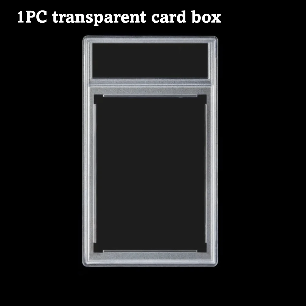 Transparent 35PT Trading Card Case UV Protection Collectible Box