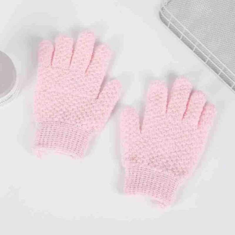 Nixie Double-Sided Nylon Exfoliating Bath Gloves – All Skin Types