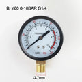 Y60 Pressure Gauge 0–230 PSI | Pool Filter & Air Compressor