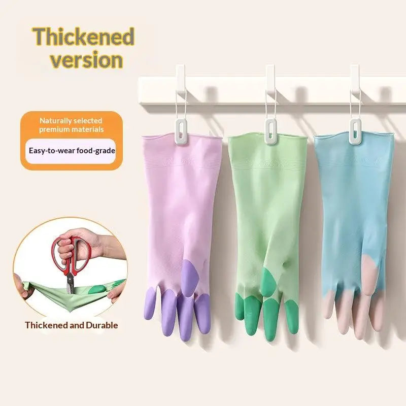 Silicone Dishwashing Gloves – Anti-Slip, Long & Reusable