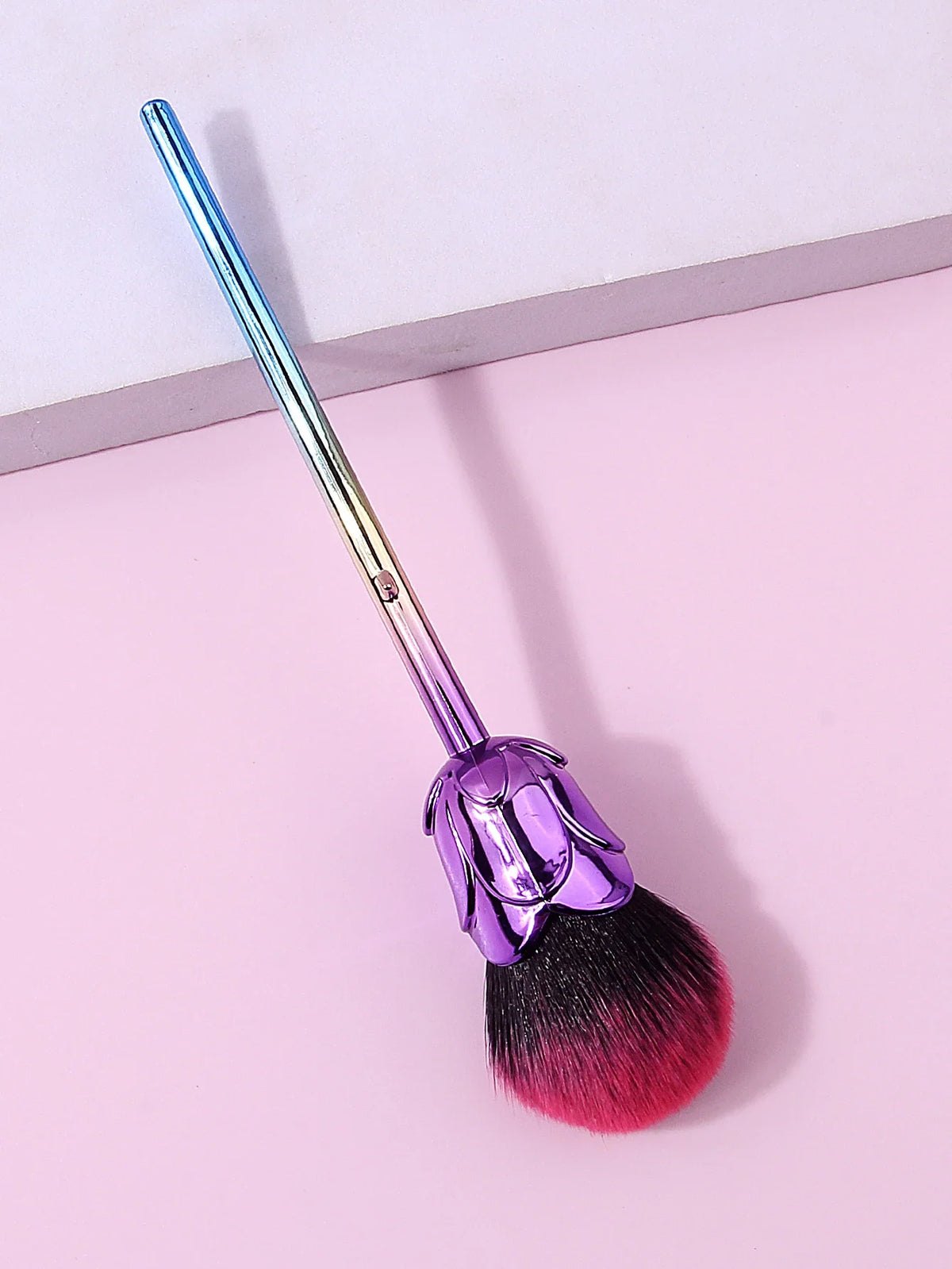 Rose Nail & Makeup Brush Set – Soft Wool Bristles | Nixie