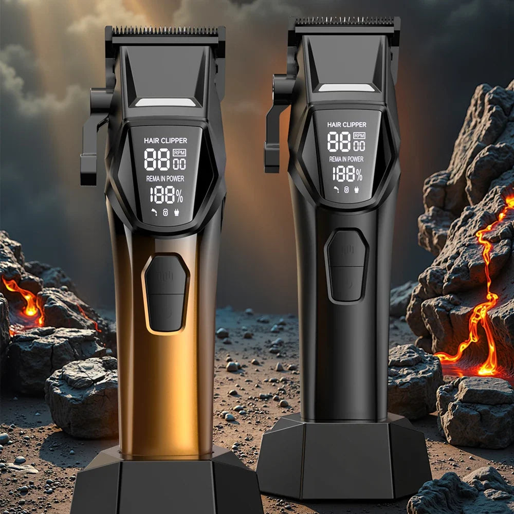 Professional Rechargeable Electric Hair Clipper & Beard Trimmer