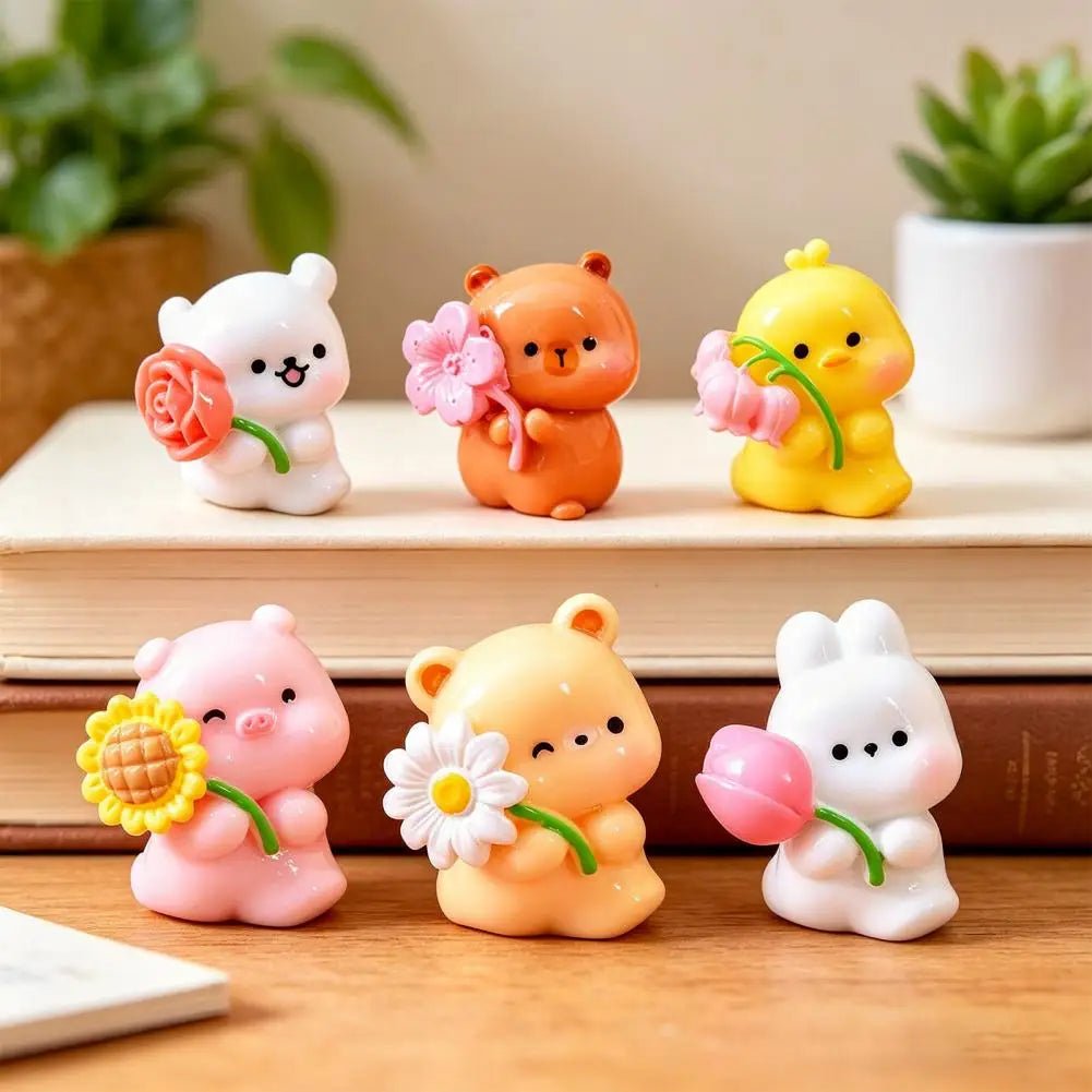 Mini Animal Resin Figurines – Fairy Garden & Cake Decor Set