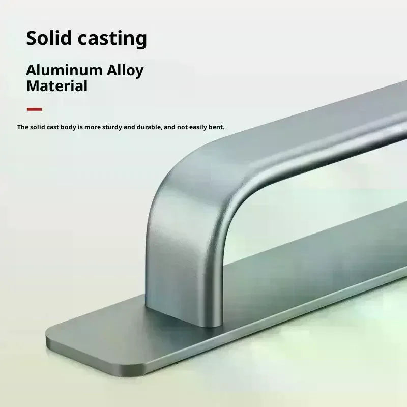 Drill-Free Aluminum Adhesive Door Handle for Sliding Doors & Drawers