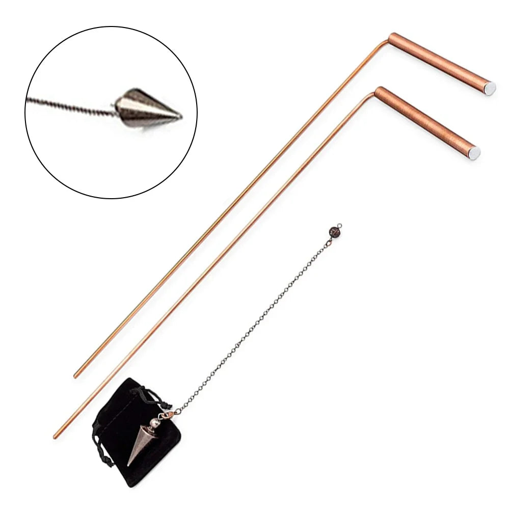 99.9% Pure Copper Dowsing Rods – Divination Treasure Set