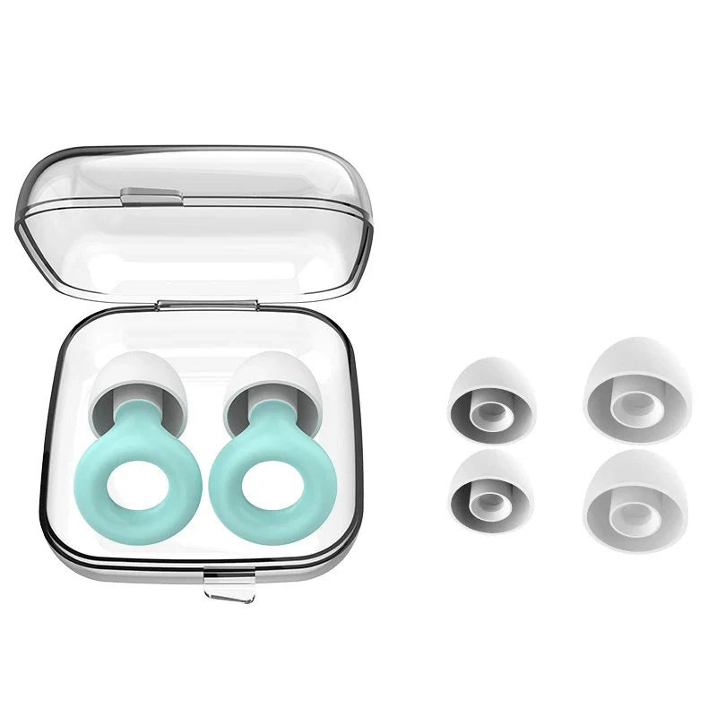Silicone Loop Earplugs for Sleep, Swimming & Surfing