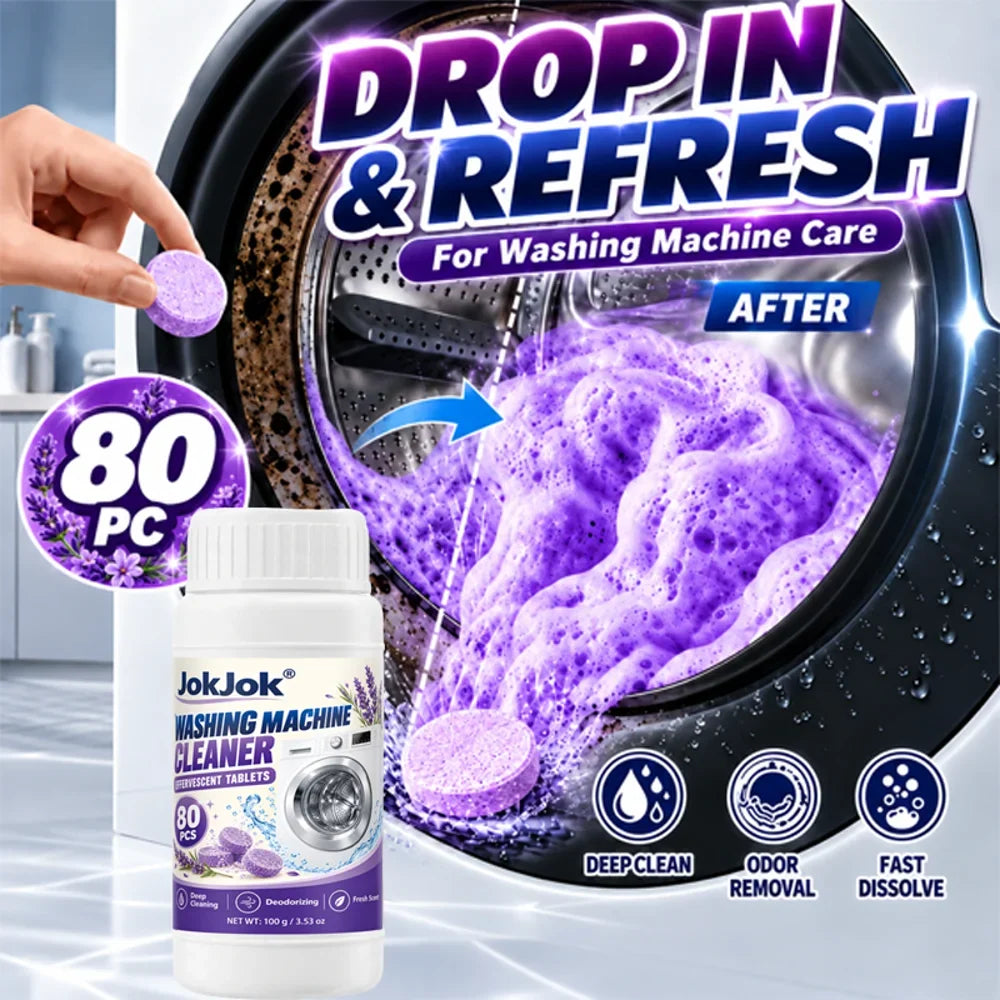 80-Pack Toilet Effervescent Cleaning Tablets – Drop & Clean