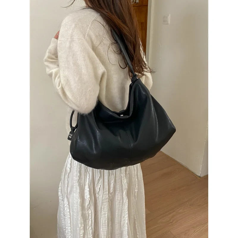 Large Capacity PU Leather Shoulder Crossbody Tote Bag – Nixie