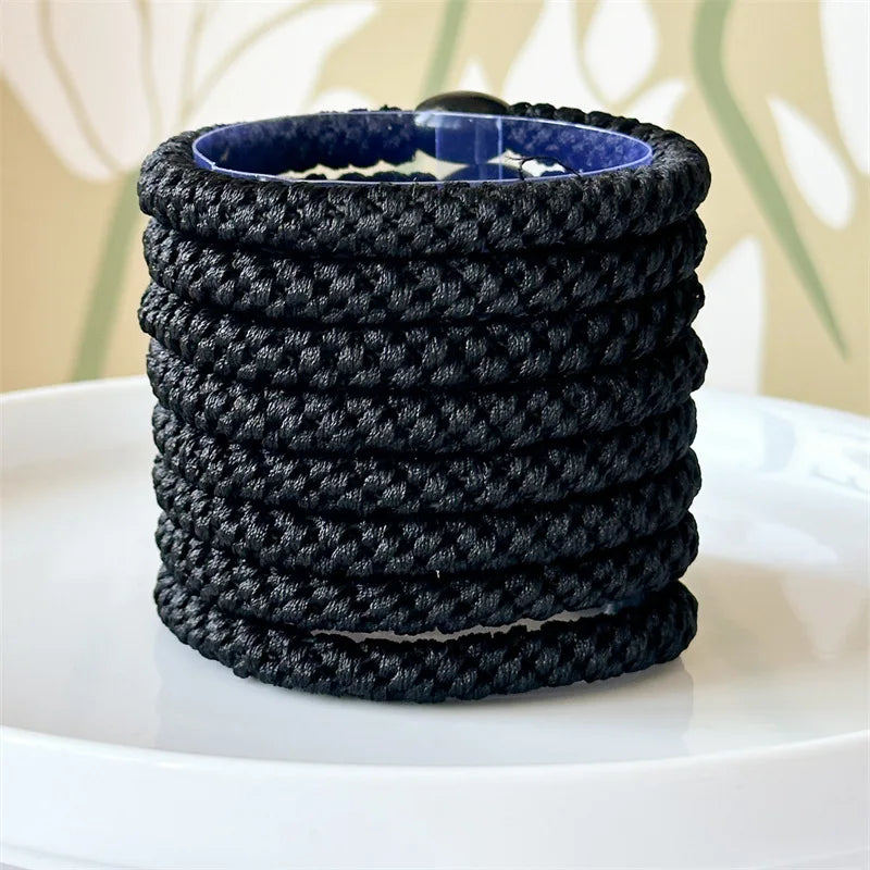 8-Pack Colorful Elastic Hair Ties for Ponytails & Hairstyles
