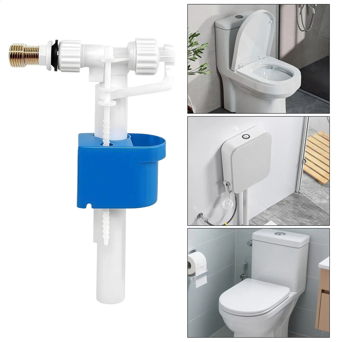 Toilet Flush Valve Replacement Kit – Brass, Leak-Proof