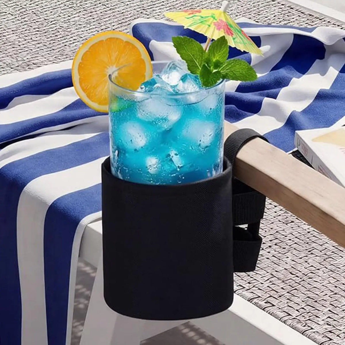 Universal Beach Chair Cup Holder | Outdoor Drink Holder
