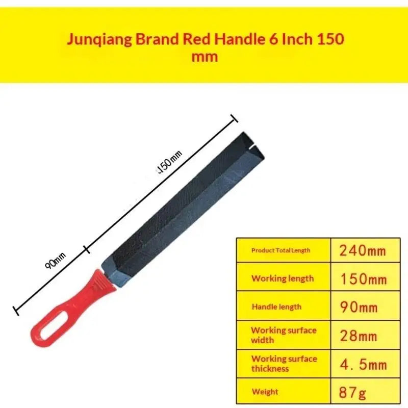 T12 Steel Rhombus File with Non-Slip Handle | Woodworking