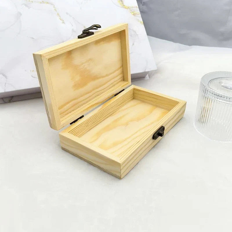 Classic Vintage Wooden Jewelry Box – Small Gift Box