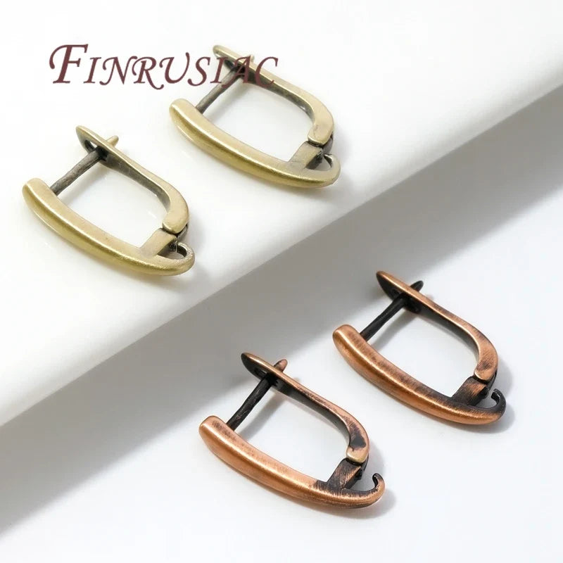 Bronze Earring Hooks DIY Jewelry Findings – Brass Gold Plated