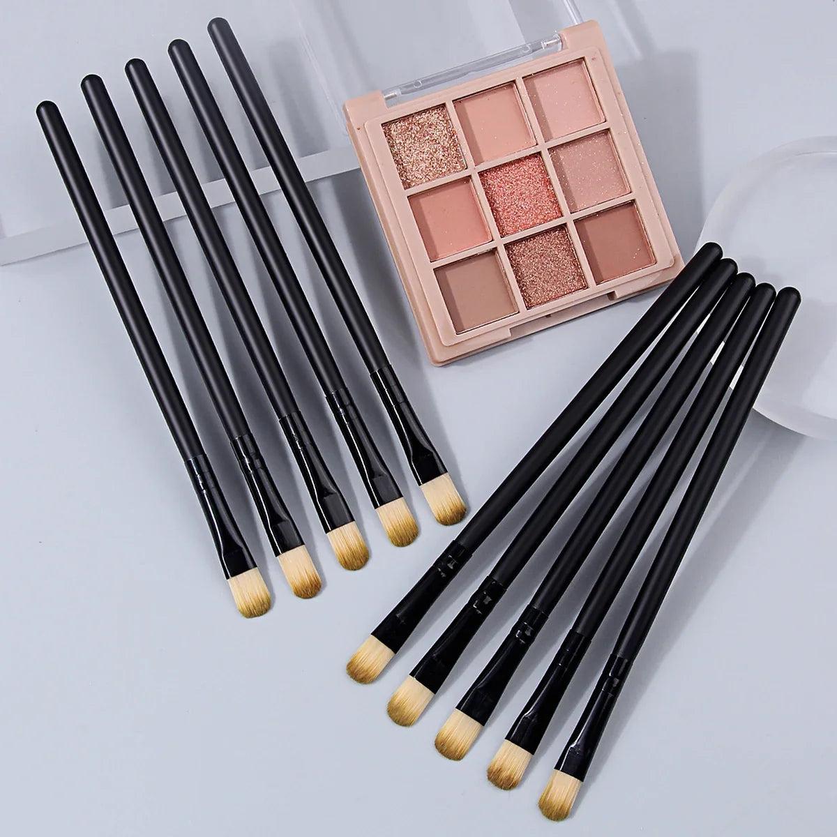10-Piece Eye Makeup Brush Set – Eyeshadow, Liner & Brow