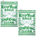 2-Pack Microfiber Golf Towels with Clip – Waffle Weave 16x24"
