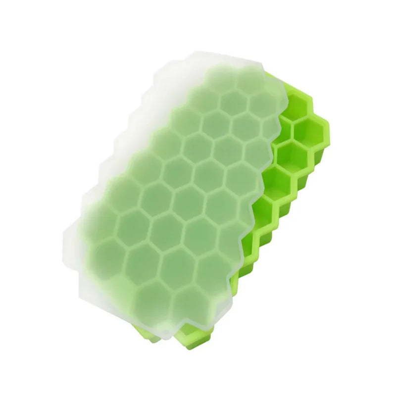 Silicone Ice Cube Tray 37-Cube BPA Free with Lid | Food Grade