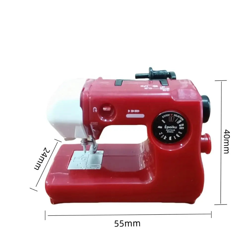 Portable Mini Sewing Machine Model – Pink Blue Red Craft Decor