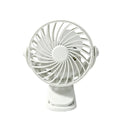 Portable USB Rechargeable Clip Fan – 360° Rotation & LED Light