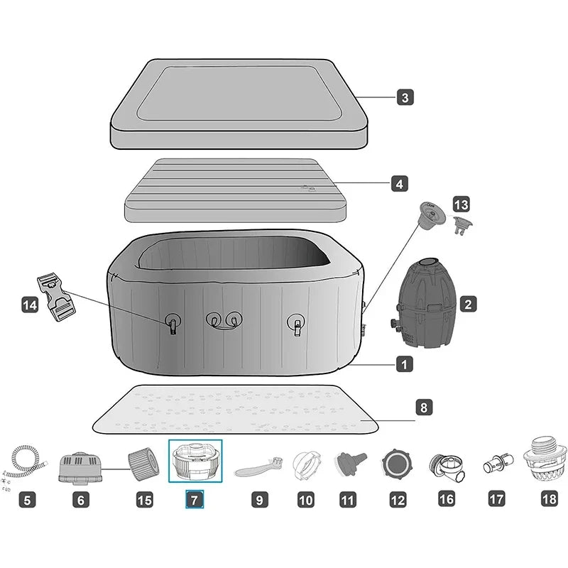 Chlorine Dispenser for Hot Tub & Spa – Lay-Z-Spa Compatible