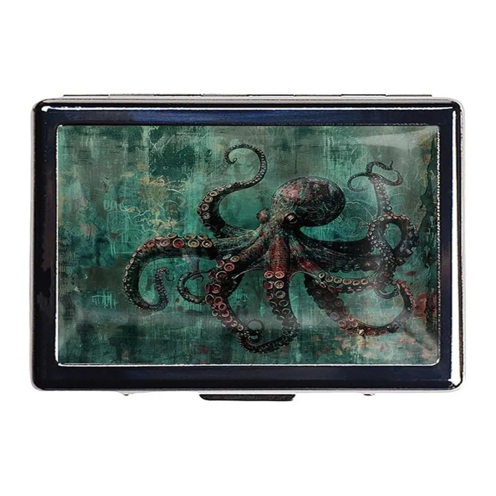 Vintage Metal Card Case | Multi-Function Business Card Holder
