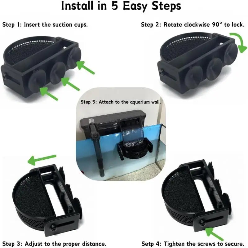 Aquarium Filter Baffle with Suction Cups – Betta & Shrimp Flow Reducer