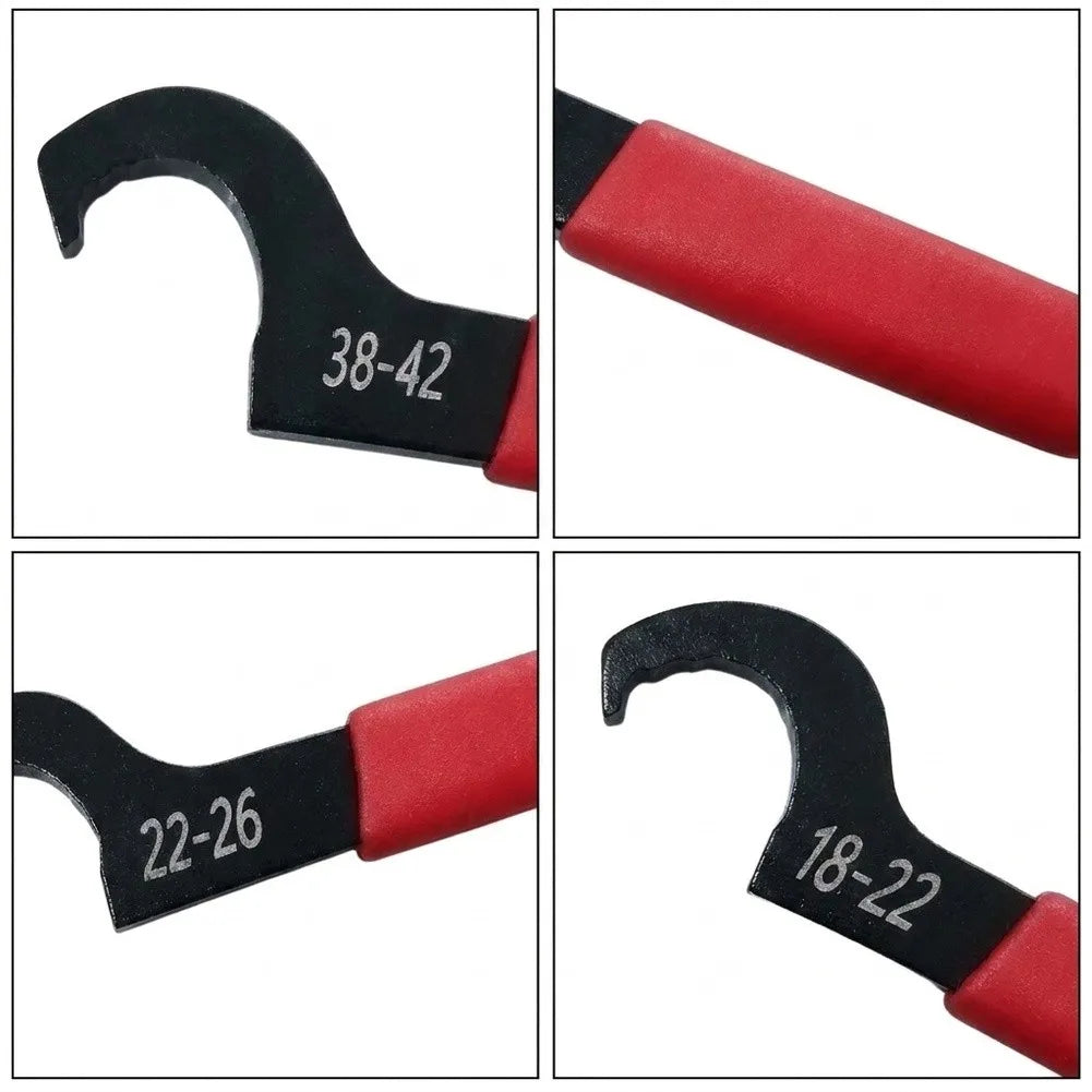 Hook Wrench Set – C-Shape Carbon Steel Spanner for Round Nuts