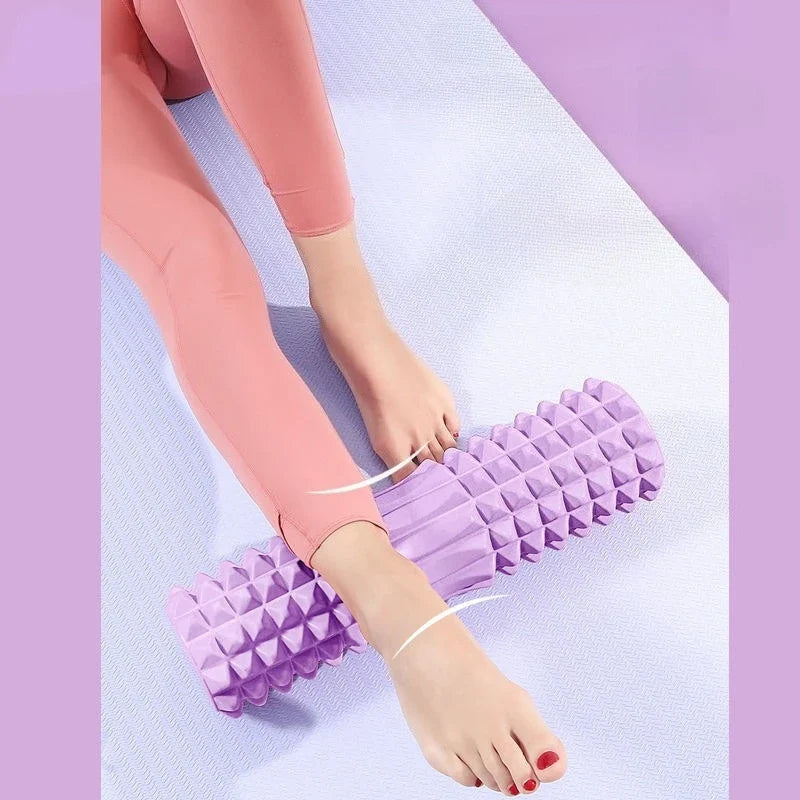 Foam Muscle Roller – Deep Fascia Massage for Fitness & Yoga