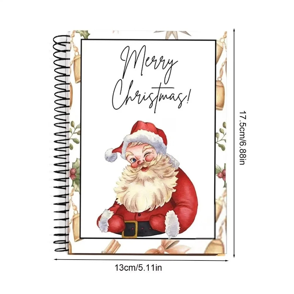 Spiral-Bound Christmas Gift Card Book & Greeting Organizer