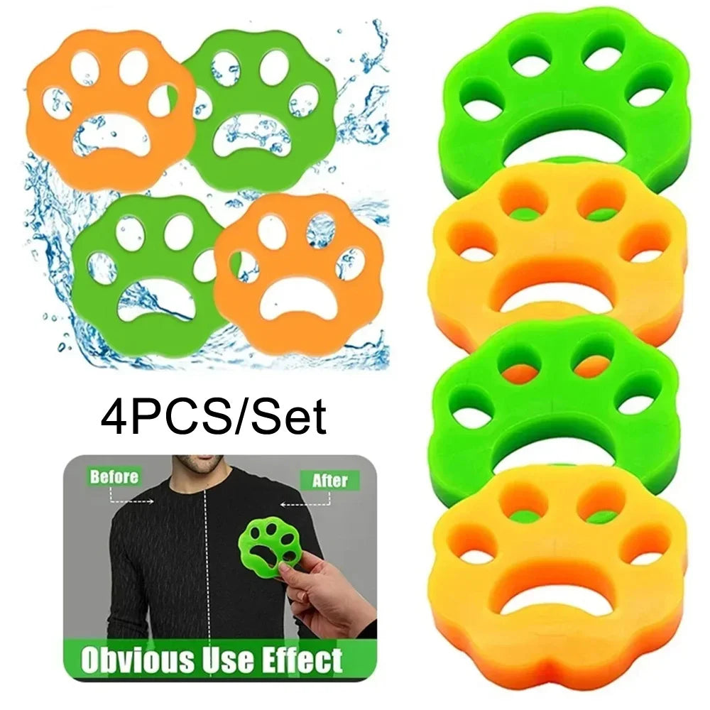 Silicone Cat Claw Lint & Hair Remover for Laundry – 4 Pack