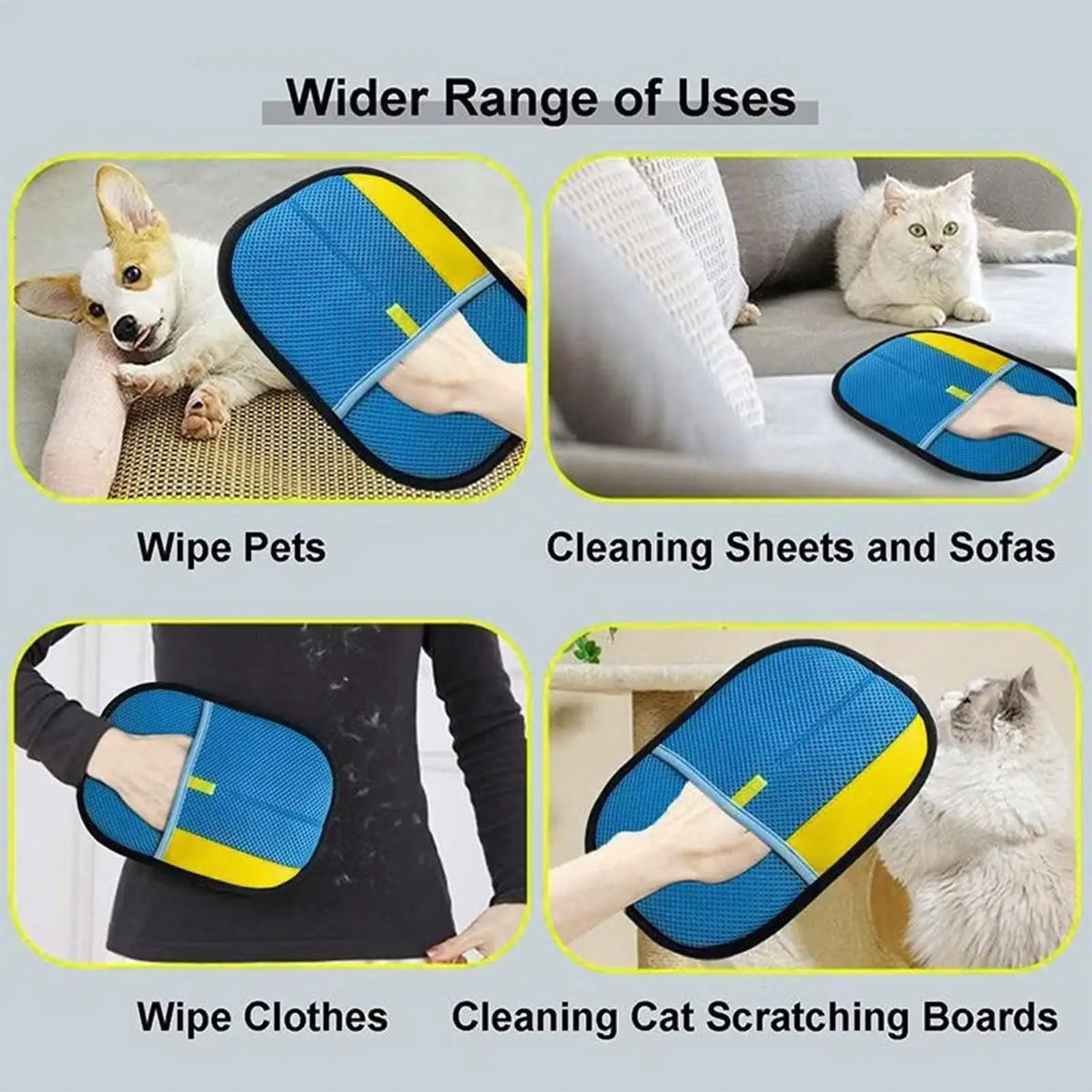 Reusable Pet Hair Remover Glove | Microfiber for Furniture