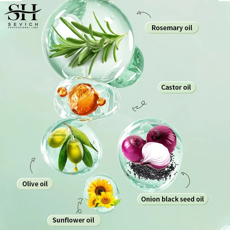 Sevich Rosemary Hair Growth Oil Set – Herbal Shampoo & Serum