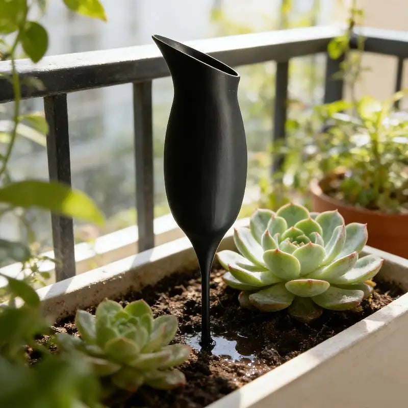 Wine Glass Self-Watering Device for Indoor Potted Plants