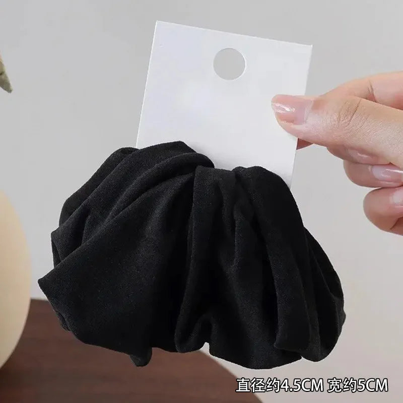 Luxury Soft Fabric Hair Scrunchies – High Elastic Hair Bands