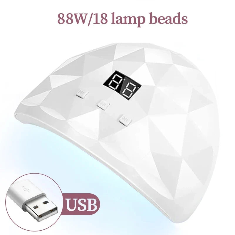 UV Gel Nail Curing Lamp – Home & Salon Nail Dryer