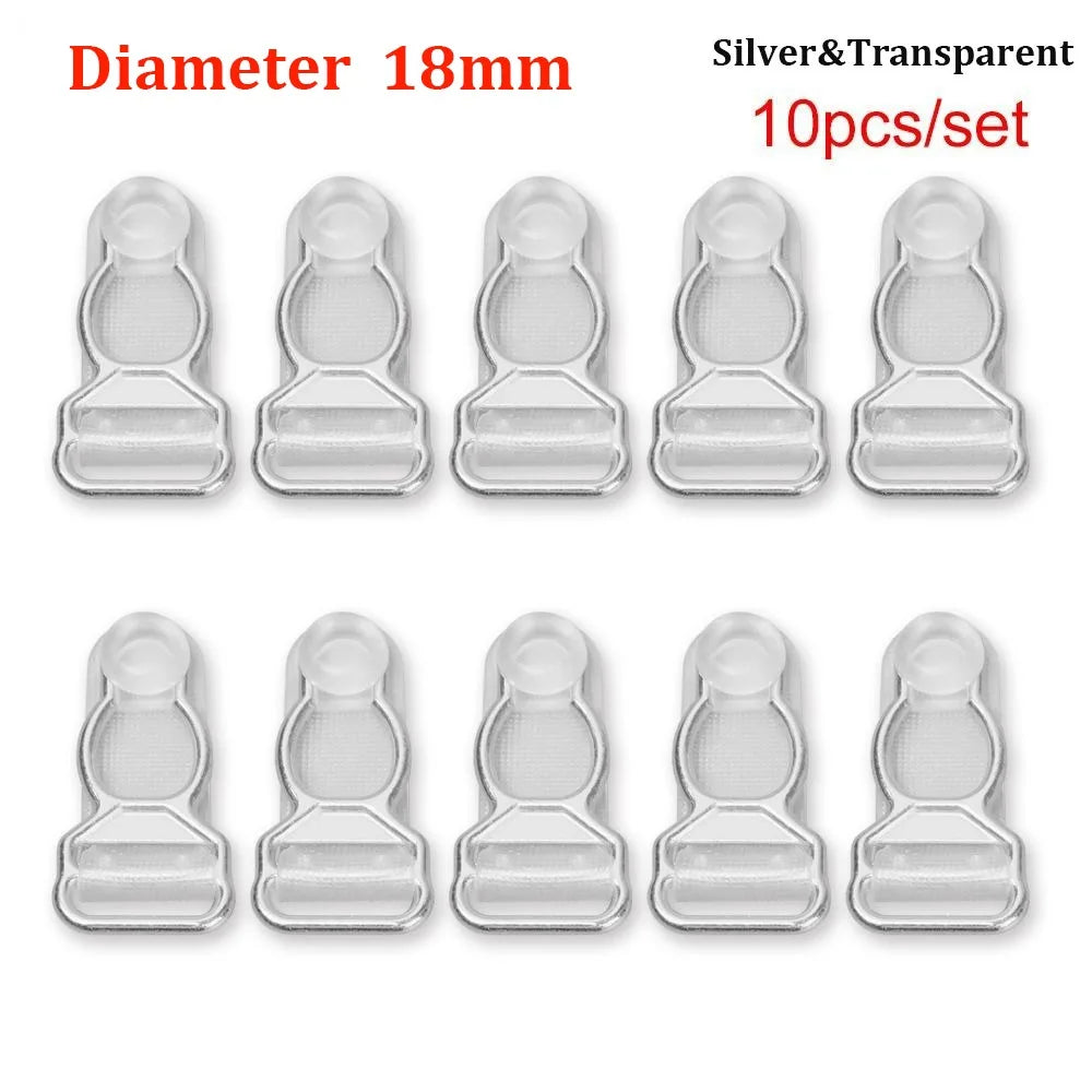10pcs Garter Belt Clips Suspender Hooks 10/12/18mm – 3 Colors