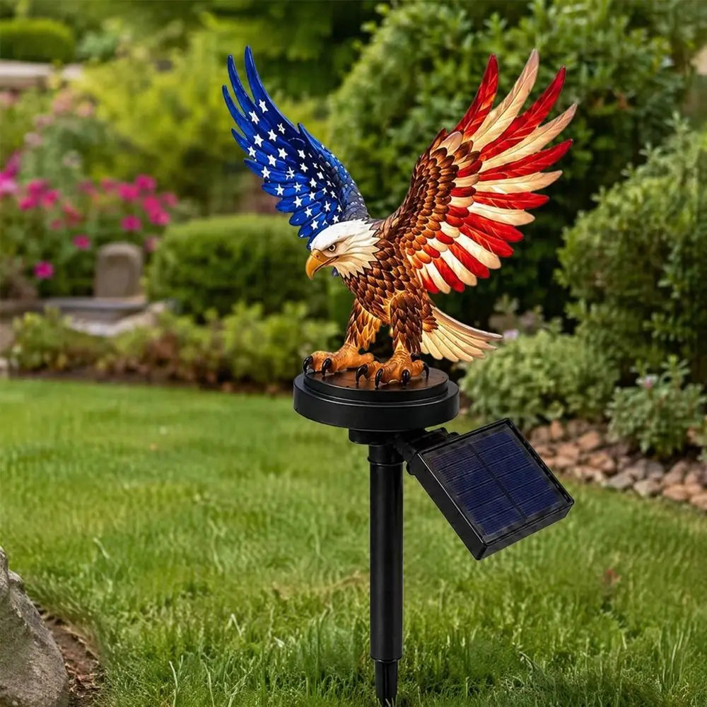 Solar LED Eagle Garden Stake Light – Patriotic Outdoor Décor