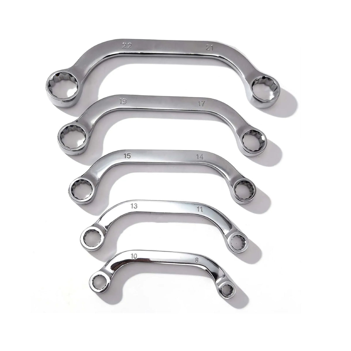 12-Point Metric Half Moon Wrench Set 8mm–22mm | 5 Piece