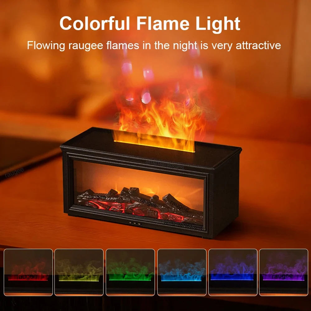 Fireplace Flame Aroma Diffuser & USB Humidifier | raugee