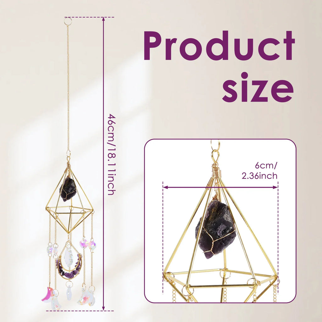 Hanging Crystal Suncatcher for Window & Garden Décor