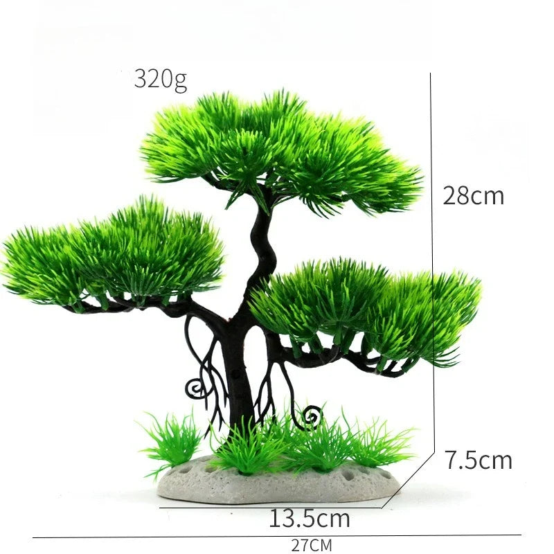 Artificial Aquarium Tree Bonsai Fish Tank Landscape Decor