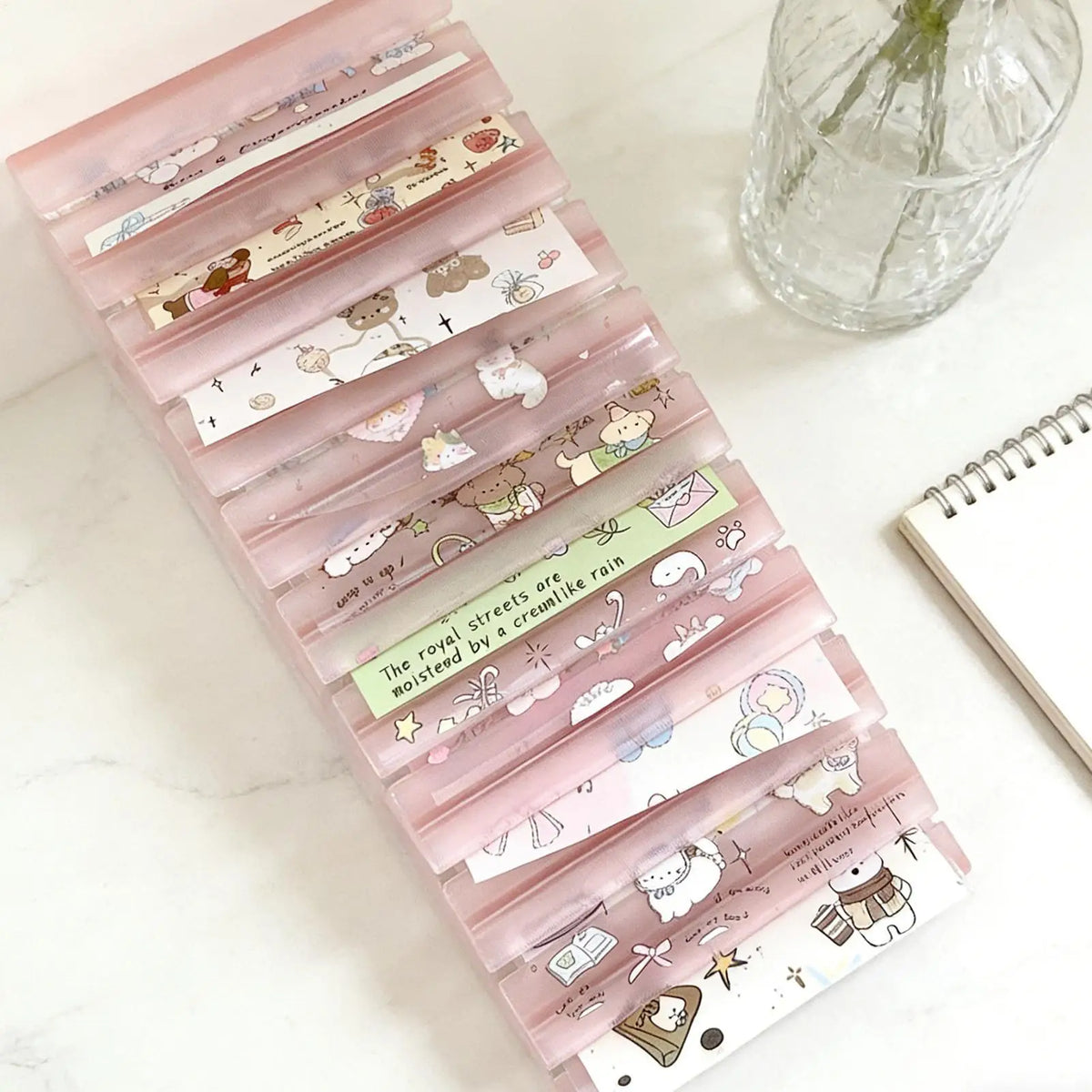Nail Foil Storage Box – Transparent 10-Slot Organizer