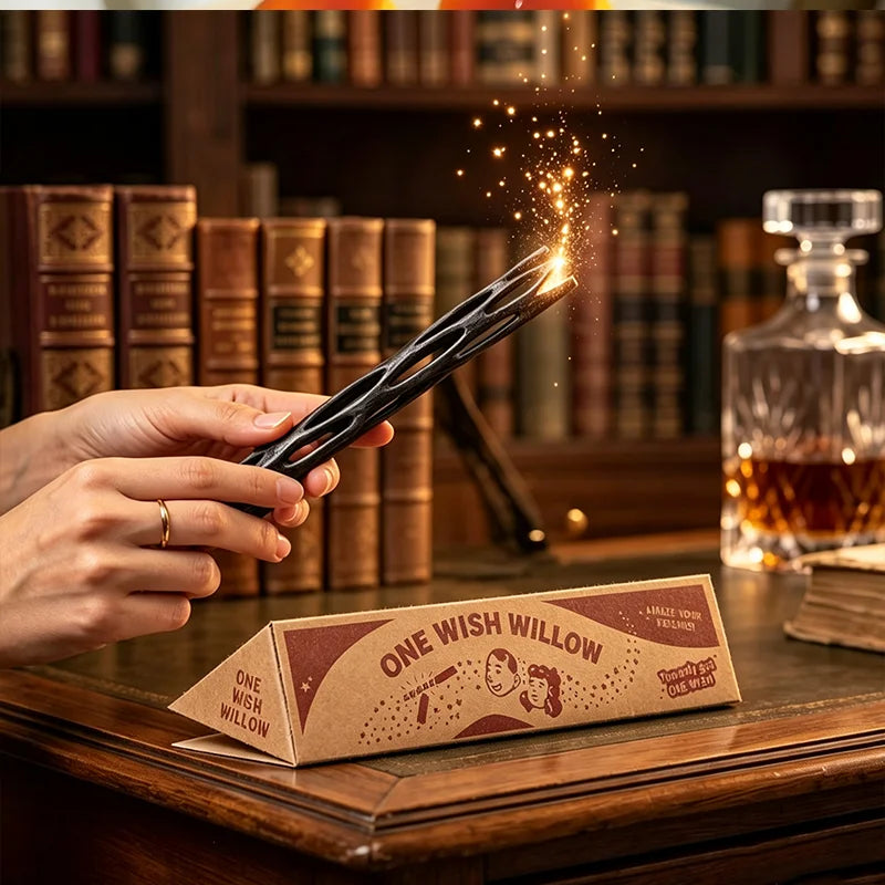 3D Printed Black Willow Magic Stick Ornament – 10cm Figurine